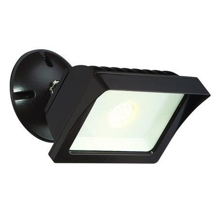 DESIGNERS FOUNTAIN Bronze Integrated LED Outdoor Line Voltage Security Flood Light with Clear Glass FL2016N40-48